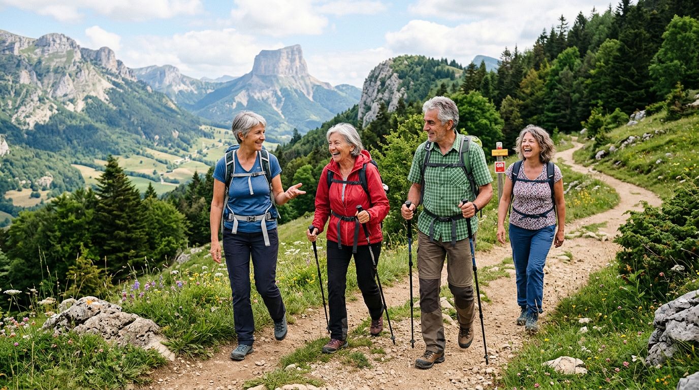 Randonnées seniors célibataires : trouver un groupe adapté
